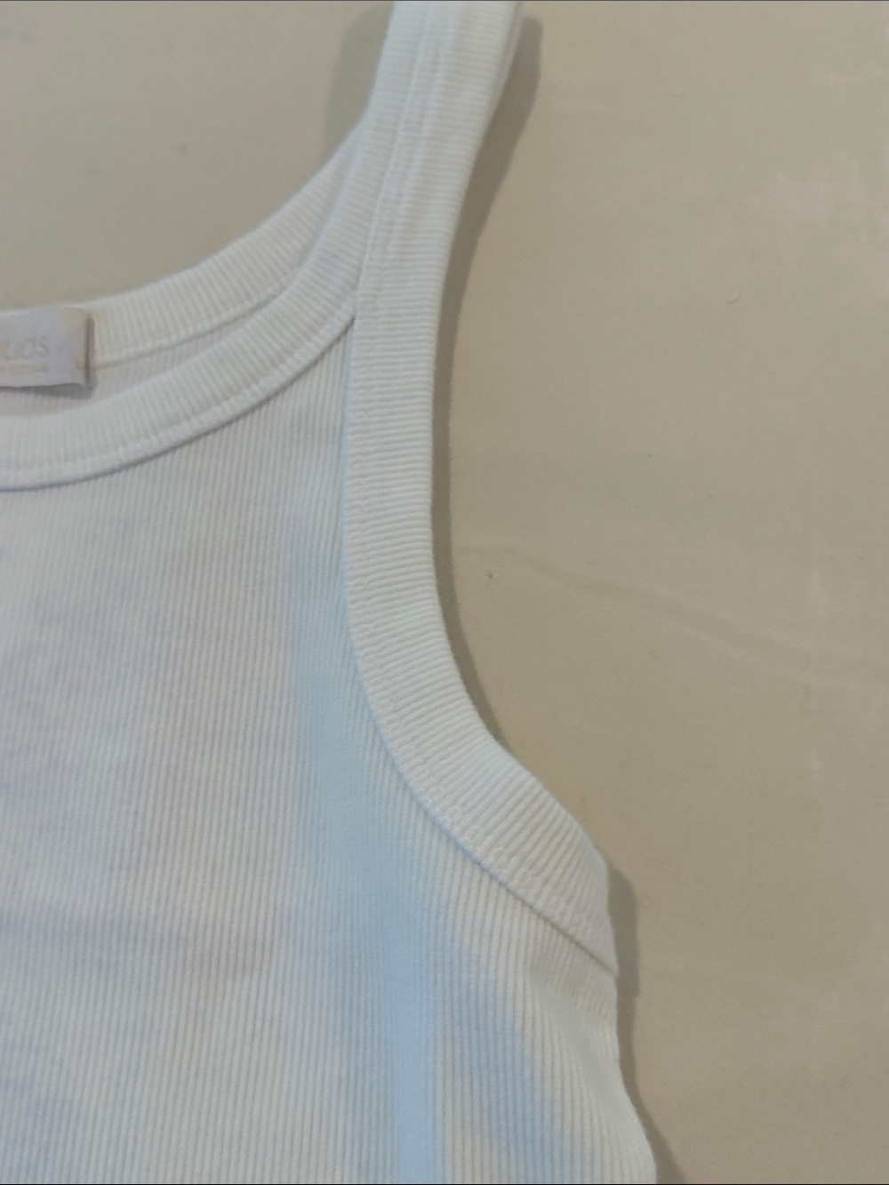 nuuds White Ribbed Tank Top - Picture 8 of 8